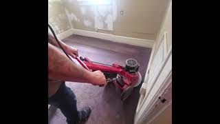 VLM (very low moisture) carpet cleaning using a OP (oscillating pad) machine