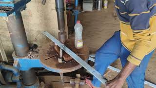 How to drill in metal easily |  लोहे में ड्रिल कैसे करें। #welding    #drillmachine #ironcut