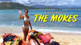 Kayaking to The Mokulua Islands in Oahu, Hawaii