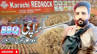 Karachi Red Rock BBQ Johar Town Lahore||RaufOfficial|| #lahorefamousfood #lahorifoodie #biryani