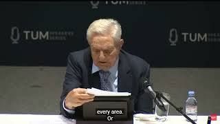 George Soros Has a Brain Malfunction During Speech in Germany