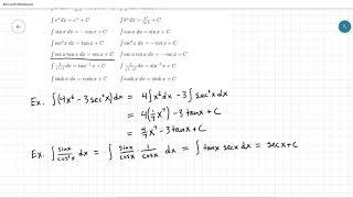 Indefinite Integrals and the Net Change Theorem