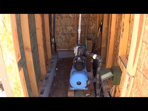 Pump House to help keep the pipes and pump warm in the winter. Pump House to help keep the pipes and pump warm in the winter.