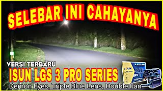 REVIEW LED LASER ISUN LGS 3 PRO SERIES DEVIL EYES‼️ISUN SQL 3 MATA 40WATT #isun #ledbar #lamputembak