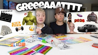 MAKING VISION BOARDS W/ LOUIE🤣🥹