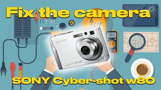 Replacing the broken lcd screen of a sony Cyber-shot DSC-w80 Camera