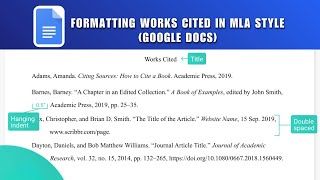 MLA Works Cited in Google Docs 2026 | Formatting Works Cited Page in MLA Style Google Docs