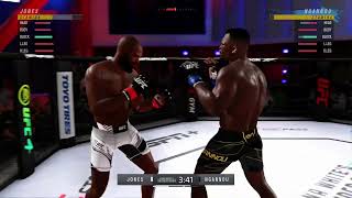 Perfect Check Hook Pull Counter From Francis Ngannou Against Jon Jones!!!!!! Instant KO!!! Ea Ufc 4