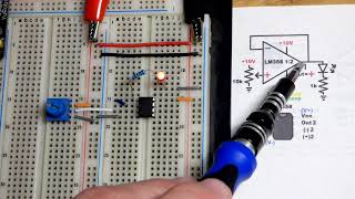 LM358 Op Amp Voltage Follower circuit for learning electronics shorts 64