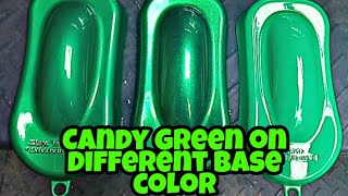 Candy green on different base color / Samurai Paint🔥