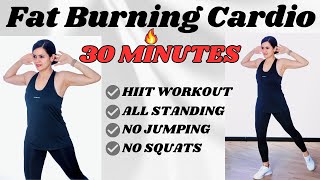 🔥HIIT Knee Friendly Cardio Workout🔥Lose Weight|Easy on Joints||No Repeat|With Modification|No Squats