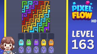 Pixel Flow Level 163 Solution Walkthrough