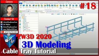 #18 ZW3D 2020 Modeling Cable Tray Tutorial For Beginner