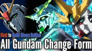 From First Gundam to Iron Blood... A collection of transformation scenes of all Gundams that appear~