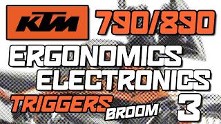 KTM 790 890 Adventure Modifications - Ep 3 - Ergonomics \u0026 Electronics - What did I modify?