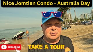 Jomtien Beach Nice One Bedder - Full Tour and Price + It’s Australia 🇦🇺 Day = Meat Pie & Lamington