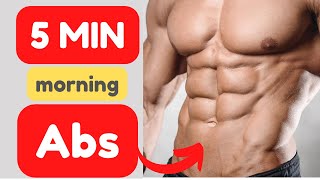 5 min morning abs workout at home/burn belly fat fast at home.