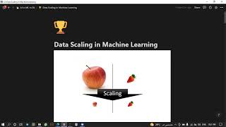 Data Scaling in machine learning , Normalization and Standardization