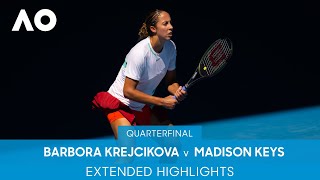 Barbora Krejcikova v Madison Keys Extended Highlights (QF) | Australian Open 2022