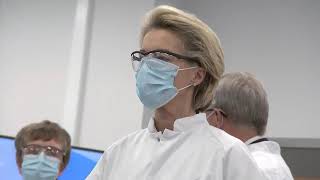 Ursula von der Leyen visits Pfizer Global Manufacturing site in Puurs, Belgium