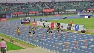 100m  Women Huddle Final - 🇳🇬 🇬🇭 Tobi Amusam wins- Africa Games