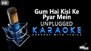 Gum Hai Kisi Ke Pyar Mein Unplugged Karaoke | Lata, Kishore | Unplugged With Scrolling Lyrics
