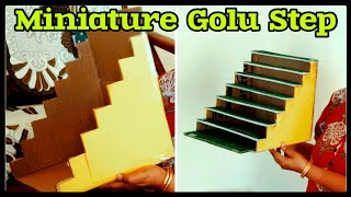 How To Make Miniature Bommala koluvu Golu Padi With Zero cost Cardboard Box!!! #kolupadi #navaratri