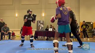 Tito Johnson IKF PMT Muay Thai Fight, representing Kingdom Martial Arts Academy