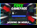 Roblox Free Gamepass Script working on Mobile