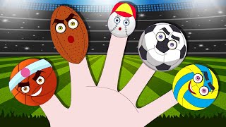 Finger Family Song With Sports Ball | Kids Songs And Nursery Rhymes Songs | Nursery Rhymes Street