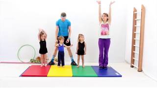 Preschool gymnastics - Jump and Roll