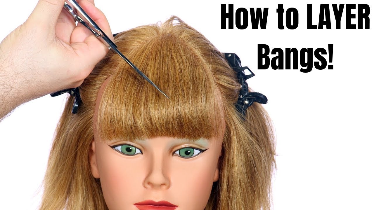 How To Layer Bangs Thesalonguy Youtube