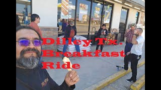 Dilley Texas breakfast Ride to Garcias