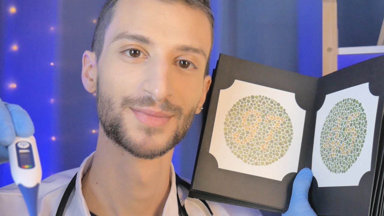 Asmr Annual Check Up Exam Vitals Eye Ear Reflexes Face Scalp