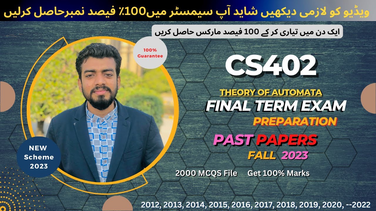 Cs402 Final Term Exam Preparation Fall 2024 | Cs402 Past Papers | Cs402 ...