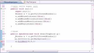 Java Game Development - 31 - User Mouse Input