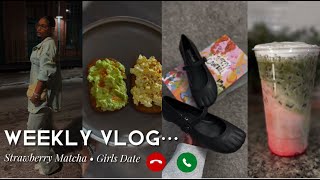 DAYS IN MY LIFE | Strawberry Matcha + Mini Haul + Girls Night + More | Diaries of Nakiah Vlog