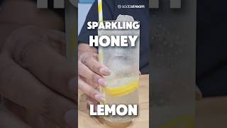 Here's a refreshing sparkling honey lemon 🍋  drink recipe~ Naturally sweetened with honey 🍯...