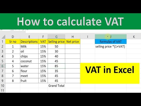 How To Calculate Vat In Excel Basic Excel Tutorial Riset