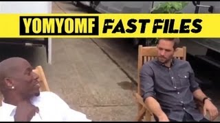 "FAST & FURIOUS 6" BTS Tyrese Confronts Paul Walker
