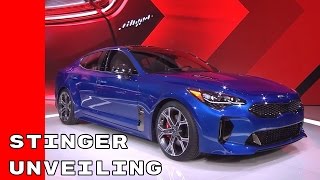 2018 Kia Stinger Unveiling At Detroit Auto Show NAIAS 2017