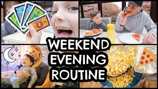 WEEKEND EVENING ROUTINE WITH KIDS | GAME, MOVIE NIGHT \u0026 FUN! Emily Norris AD