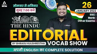 The Hindu Editorial Analysis | 26 Jan | The Hindu Vocabulary Today |  By Bhragu Kulshrestha