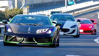 【Flashy ＆ COOL】Lamborghini exhaust sound, acceleration, downshift.