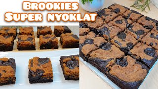 YANG LAGI SLIWERAN TERUS,BROOKIES BROWNIES COOKIES NYOKLAT LEMBUT DAN GARING