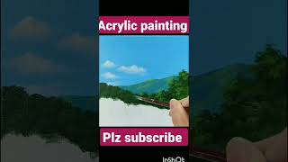 landscape paintings#simple#easy#painting#art#viralvideo#shortvideo#ytshorts#shorts#100#artwithwisdom