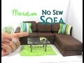 DIY No Sew Modern Sectional Sofa Chaise Lounge Dollhouse Furniture Miniature Furniture DIY No Sew Modern Sectional Sofa Chaise Lounge Dollhouse Furniture Miniature Furniture