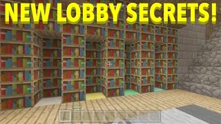 Minecraft Console - NEW LOBBY SECRETS - HOW TO OPEN ALL BOOKSHELF'S + NEW METHOD TO ESCAPE LOBBY