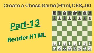 Create Chess game using HTML, CSS & Javascript! Tutorial in hindi Part-13 Render Html Part-1🤠🔥 #code