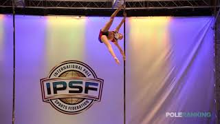 Novice Girls Lydia Kanellopoulou of Greece - IPSF World Pole Sports Championships 2018